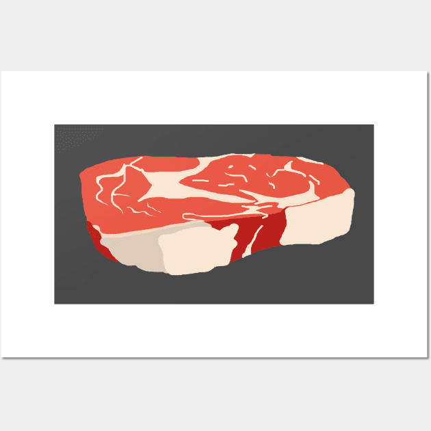 Steak Illustration Wall Art by ahadden